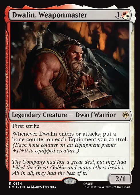 MTG Dwalin, Weaponmaster HOB 154 Regular Nonfoil