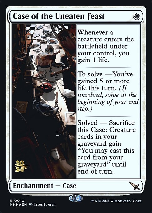 MTG Case of the Uneaten Feast PMKM 010s Prerelease Foil
