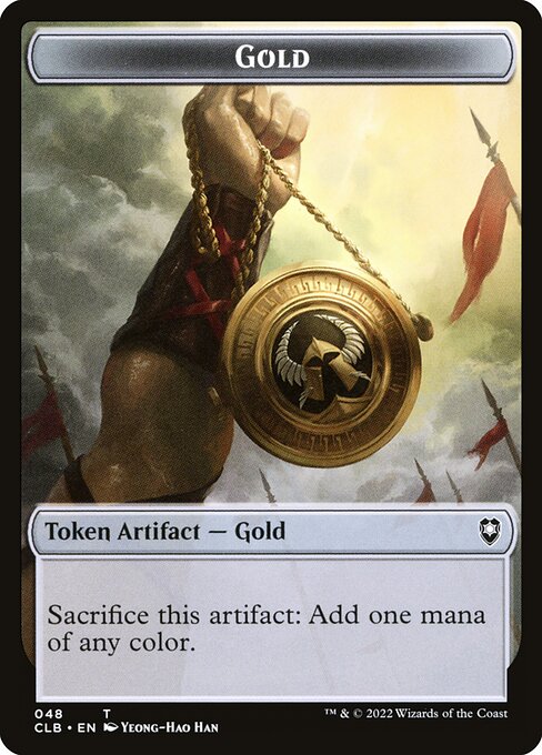 MTG Gold Token CLB 048 Token Nonfoil