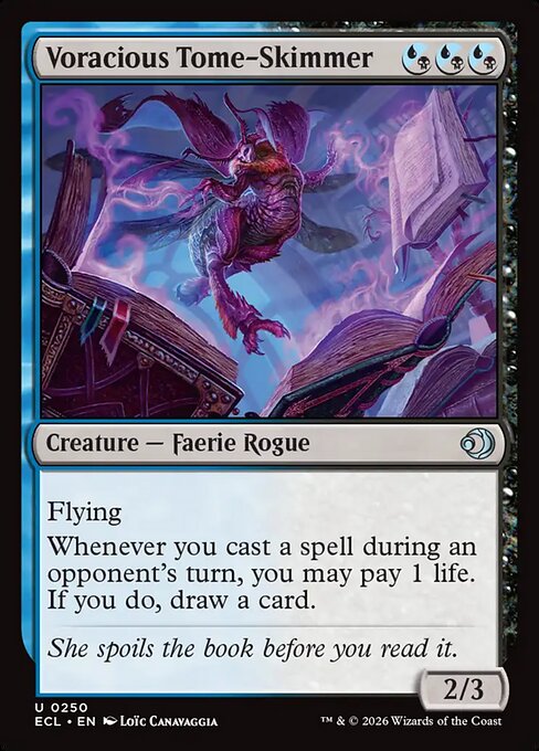 MTG Voracious Tome-Skimmer ECL 250 Regular Foil