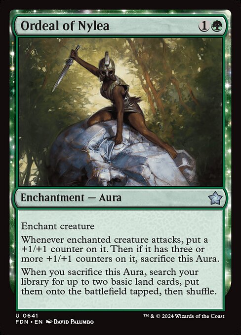 MTG Ordeal of Nylea FDN 641 Starter Collection Nonfoil