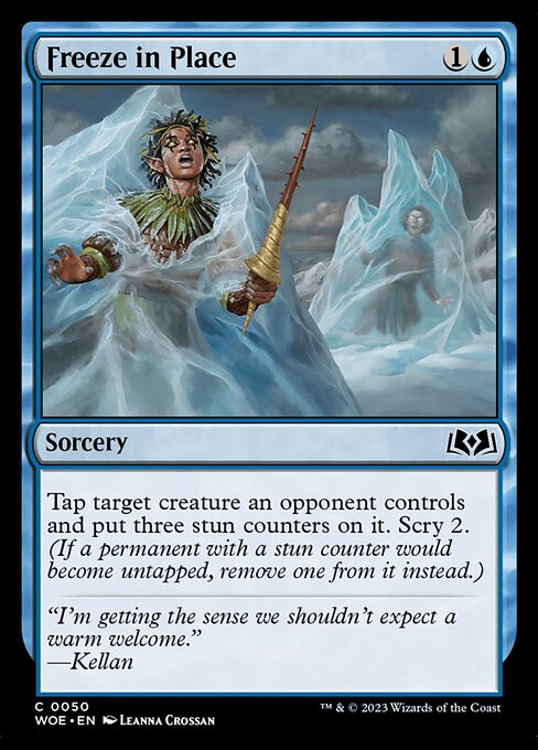 MTG Freeze in Place WOE 050 Regular Nonfoil