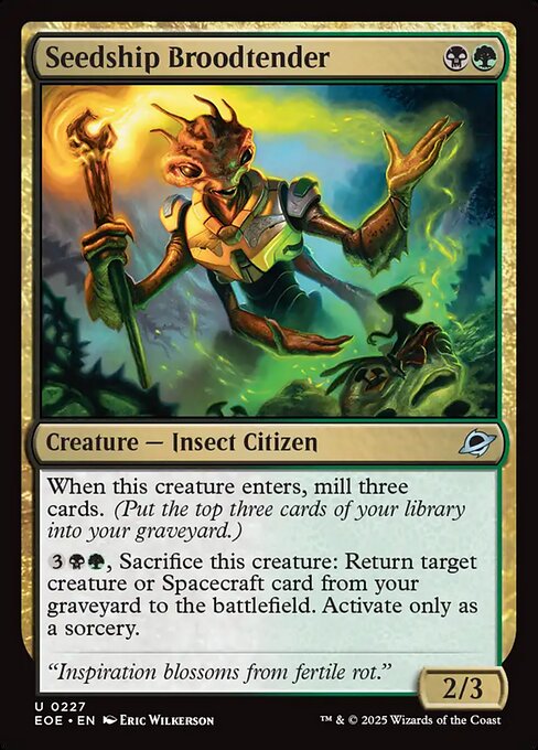 MTG Seedship Broodtender EOE 227 Regular Nonfoil