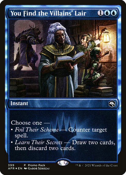 MTG You Find the Villains' Lair AFR 399 Promo Pack Nonfoil