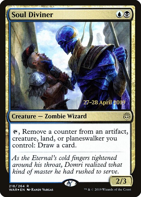 MTG Soul Diviner PWAR 218S Prerelease Promo Foil front