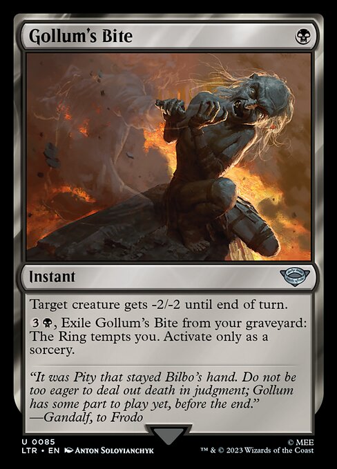 MTG Gollum's Bite LTR 085 Regular Nonfoil
