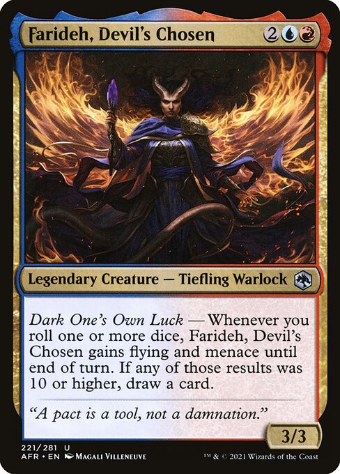 MTG Farideh, Devil's Chosen AFR 221 Regular Foil