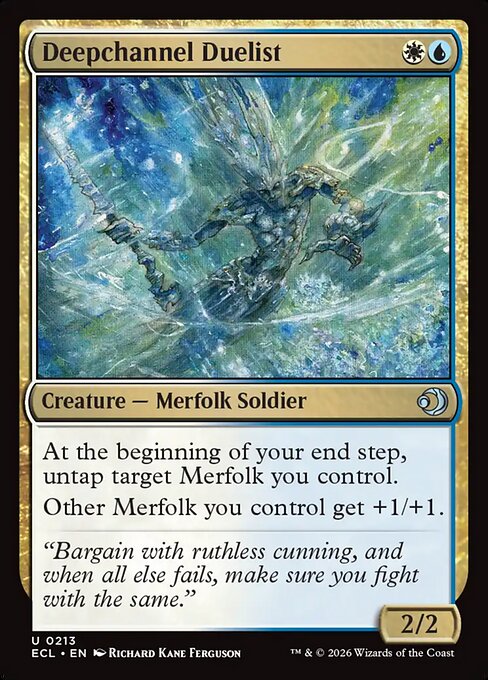 MTG Deepchannel Duelist ECL 213 Regular Foil