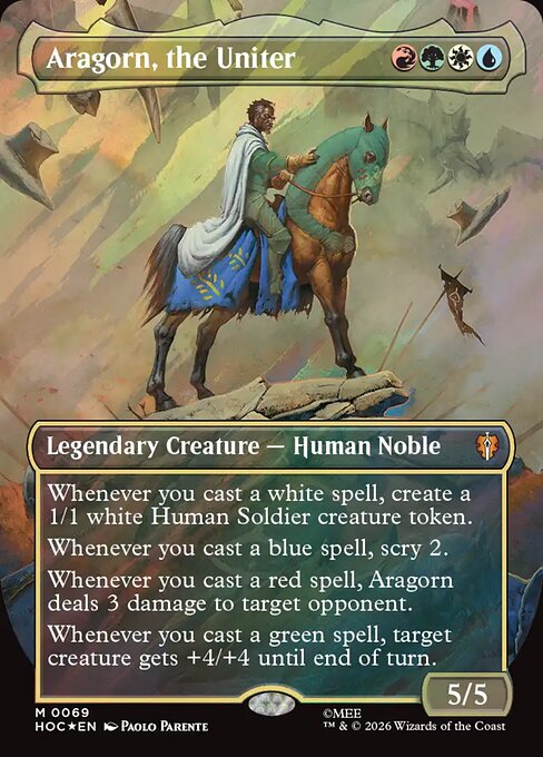 MTG Aragorn, the Uniter HOC 069 Regular Foil