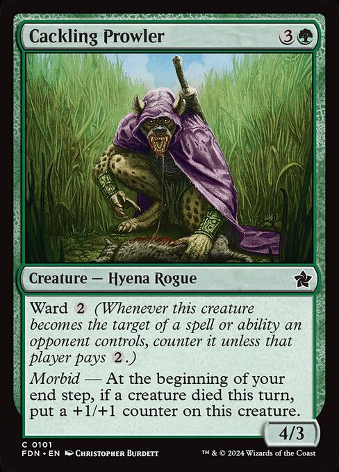 MTG Cackling Prowler FDN 101 Regular Nonfoil