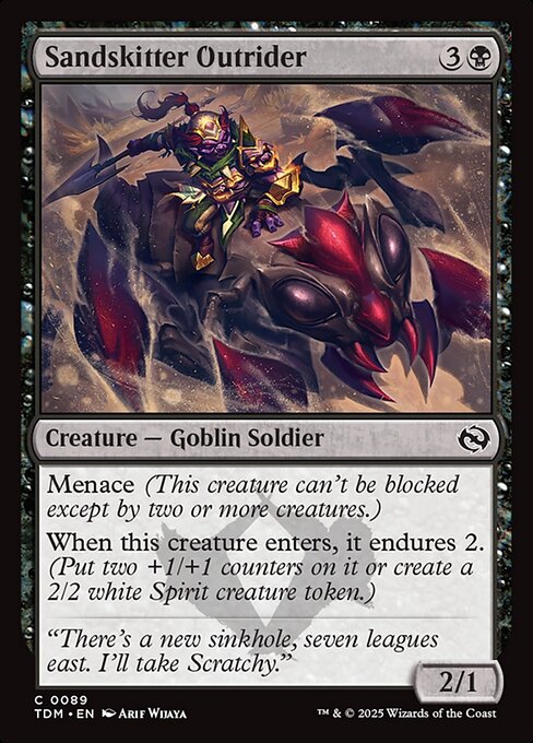 MTG Sandskitter Outrider TDM 089 Regular Foil