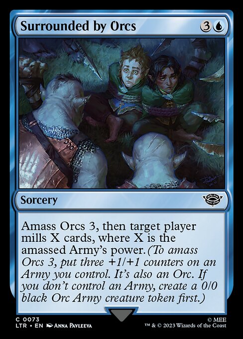 MTG Surrounded by Orcs LTR 073 Regular Nonfoil