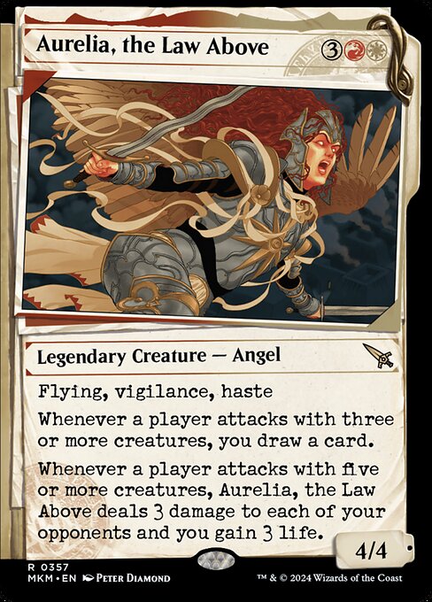 MTG Aurelia, the Law Above MKM 357 Showcase Dossier Nonfoil