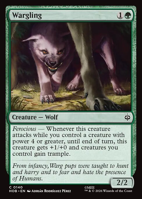 MTG Wargling HOB 140 Regular Foil