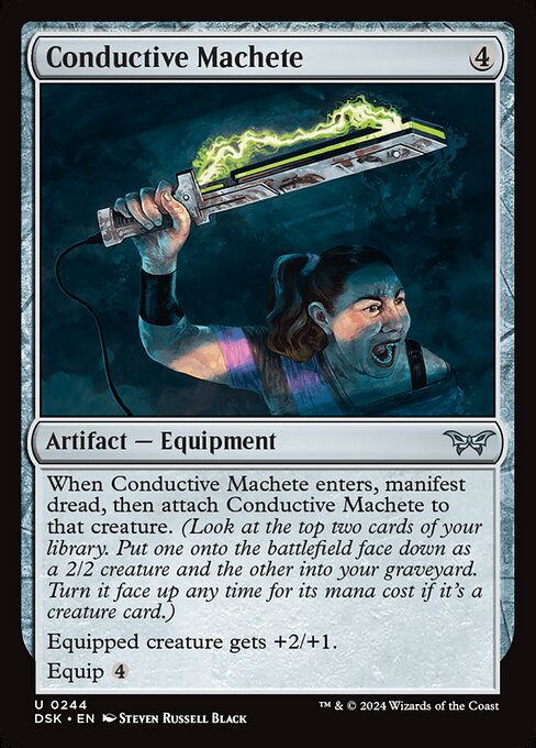MTG Conductive Machete DSK 244 Regular Foil