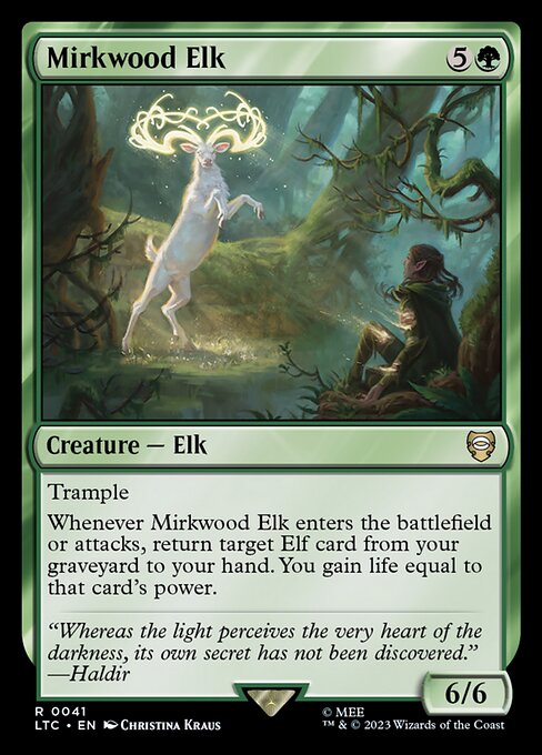 MTG Mirkwood Elk LTC 041 Regular Nonfoil