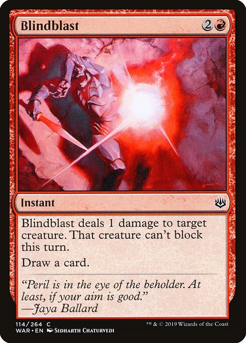 MTG Blindblast WAR 114 Standard Foil front