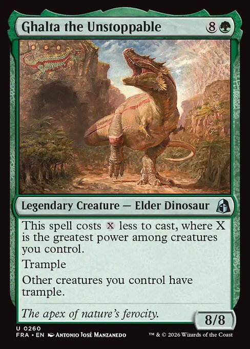 MTG Ghalta the Unstoppable FRA 260 Standard Nonfoil front