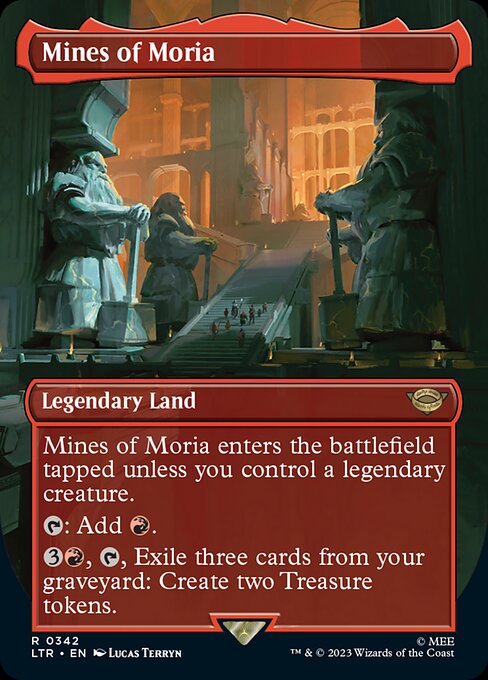 MTG Mines of Moria LTR 342 Borderless Landmark Nonfoil
