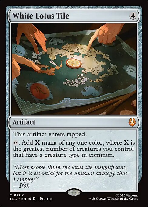 MTG White Lotus Tile TLA 262 Regular Foil