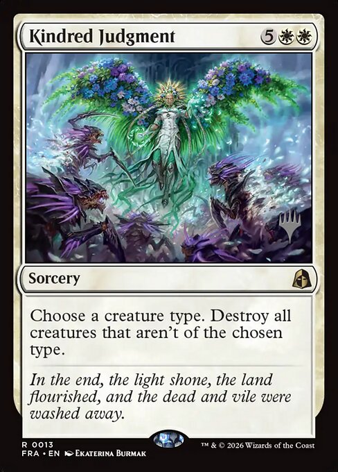 MTG Kindred Judgment PFRA 013P Promo Pack Nonfoil front