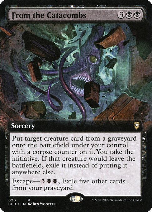 MTG From the Catacombs CLB 623 Extended Art Nonfoil