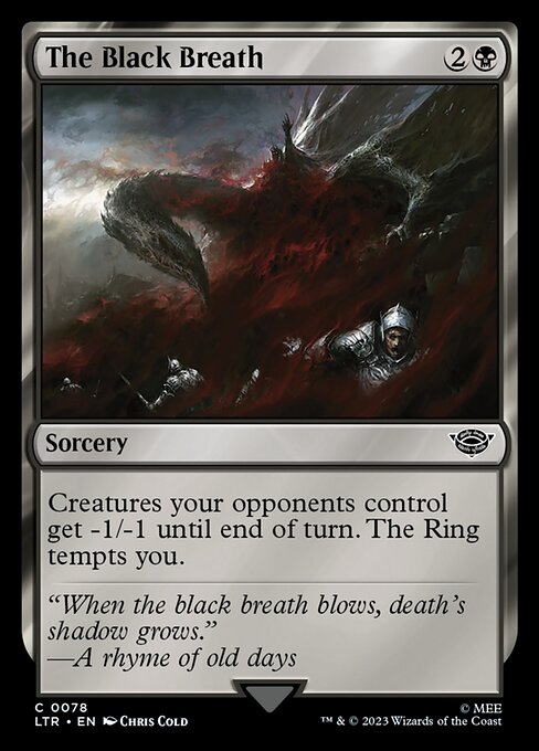 MTG The Black Breath LTR 078 Regular Foil
