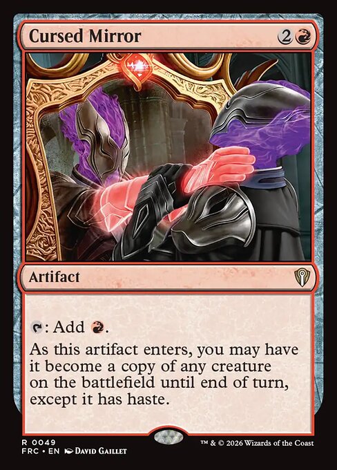 MTG Cursed Mirror FRC 049 Standard Nonfoil front