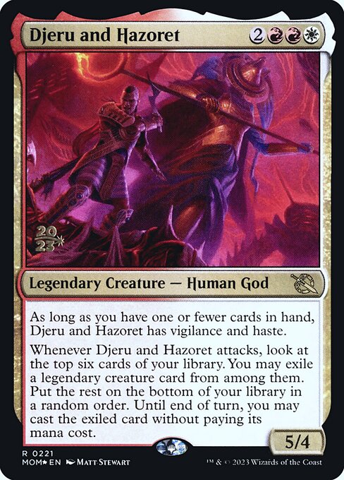 MTG Djeru and Hazoret PMOM 221s Prerelease Foil