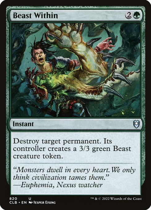 MTG Beast Within CLB 820 Commander Deck Nonfoil