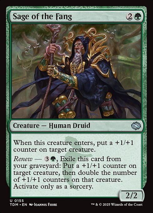 MTG Sage of the Fang TDM 155 Regular Foil
