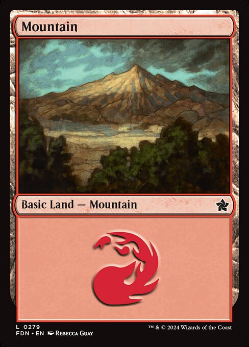 MTG Mountain FDN 279 Regular Nonfoil