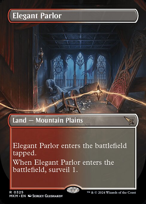 MTG Elegant Parlor MKM 325 Borderless Foil