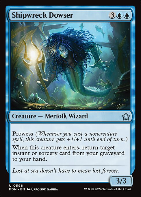 MTG Shipwreck Dowser FDN 596 Starter Collection Nonfoil