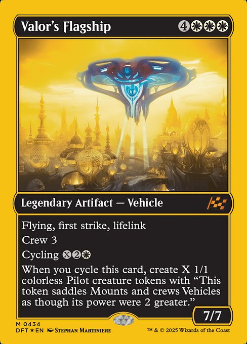 MTG Valor's Flagship DFT 434 Regular First-Place Foil