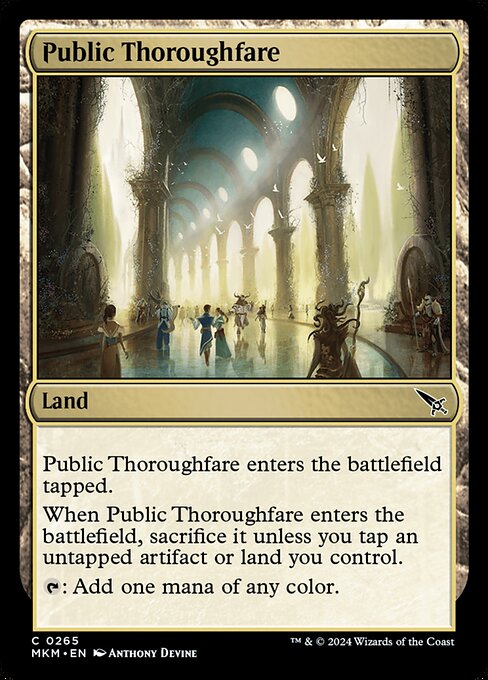 MTG Public Thoroughfare MKM 265 Regular Nonfoil