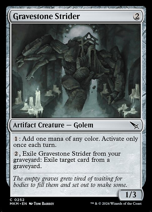 MTG Gravestone Strider MKM 252 Regular Foil