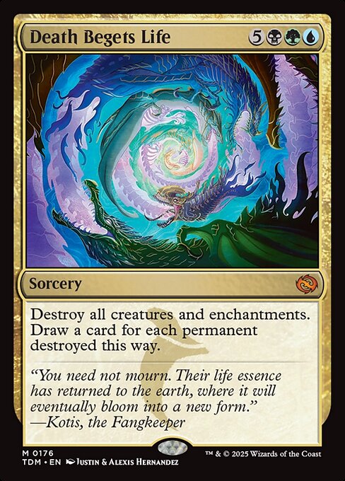 MTG Death Begets Life TDM 176 Regular Nonfoil