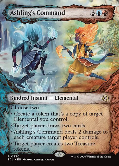MTG Ashling's Command ECL 330 Borderless Nonfoil