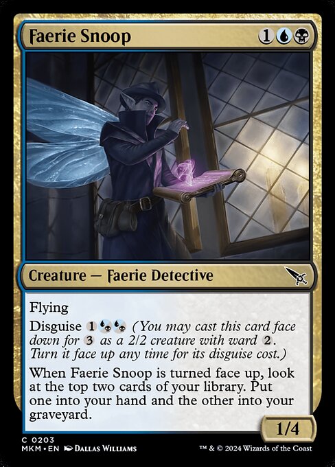 MTG Faerie Snoop MKM 203 Regular Nonfoil