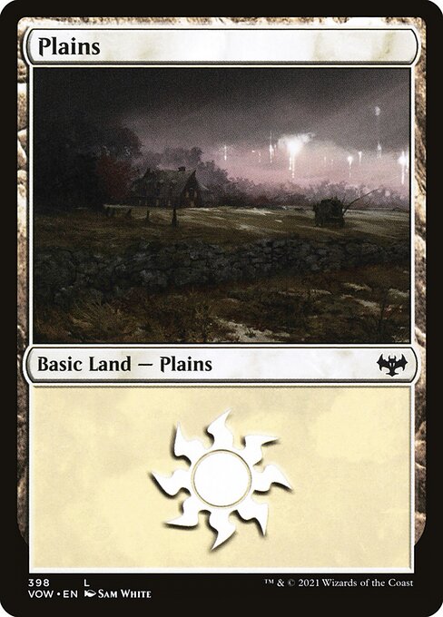 MTG Plains VOW 398 Bundle Land Nonfoil front