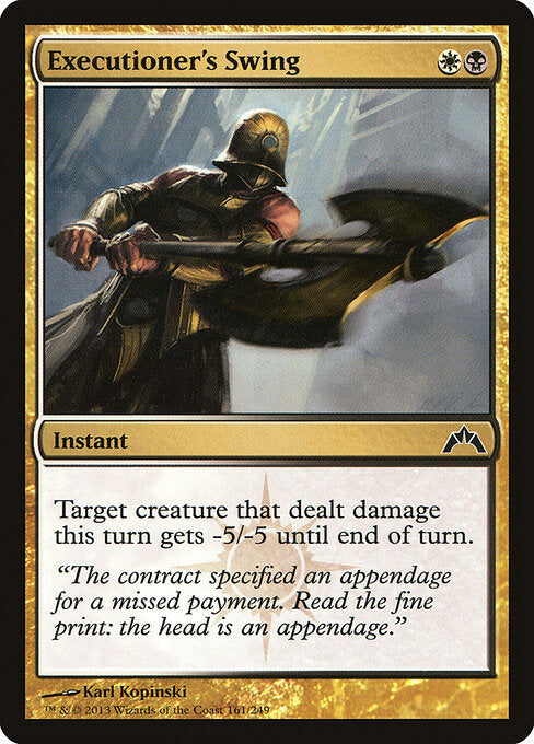 MTG Executioner's Swing GTC 161 Regular Foil