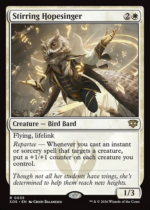 MTG Stirring Hopesinger SOS 035 Regular Foil