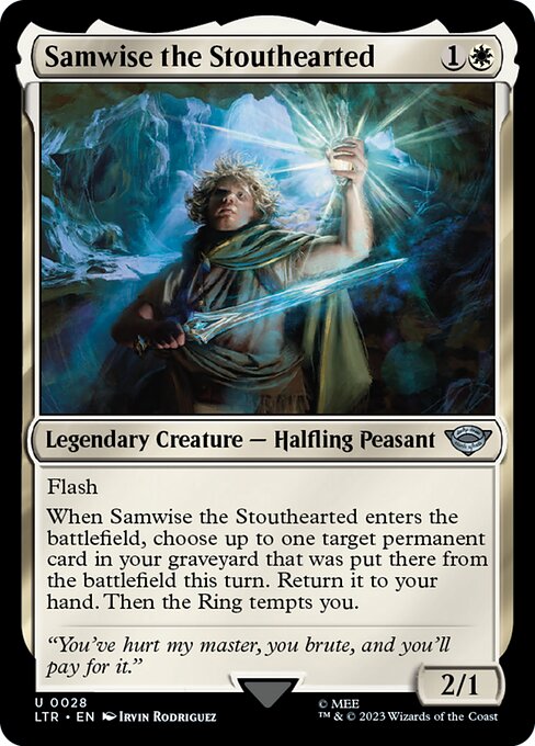 MTG Samwise the Stouthearted LTR 028 Regular Nonfoil