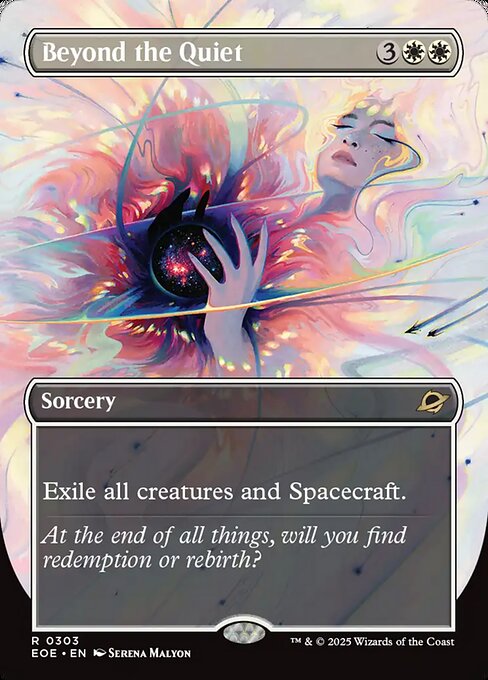 MTG Beyond the Quiet EOE 303 Borderless Surreal Space Foil