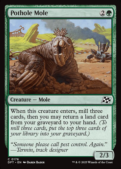 MTG Pothole Mole DFT 176 Regular Nonfoil