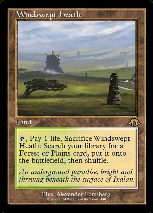 MTG Windswept Heath MH3 440 Retro Frame Nonfoil