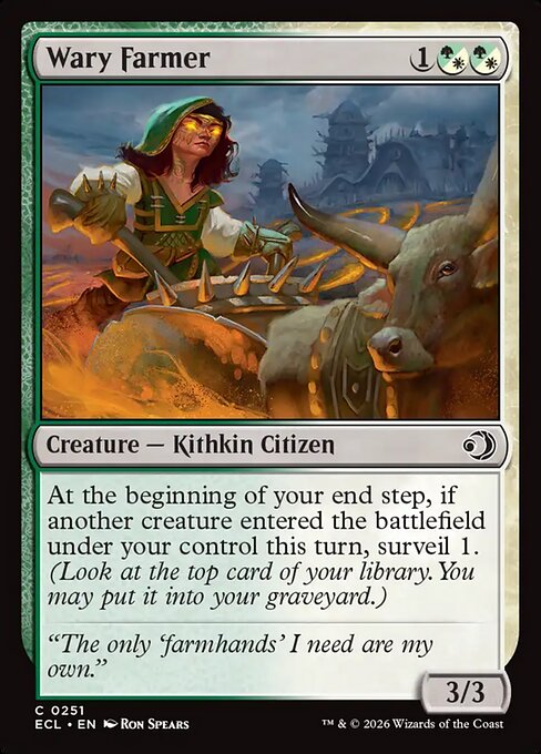 MTG Wary Farmer ECL 251 Regular Nonfoil