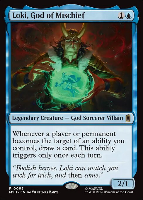 MTG Loki, God of Mischief MSH 065 Regular Foil