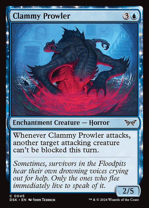 MTG Clammy Prowler DSK 045 Regular Foil